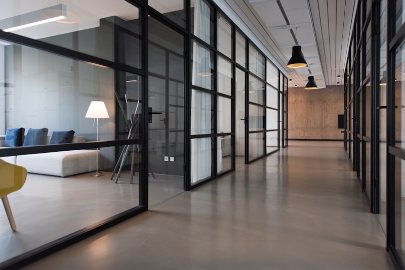 Tidy workplace interior ready for professional service